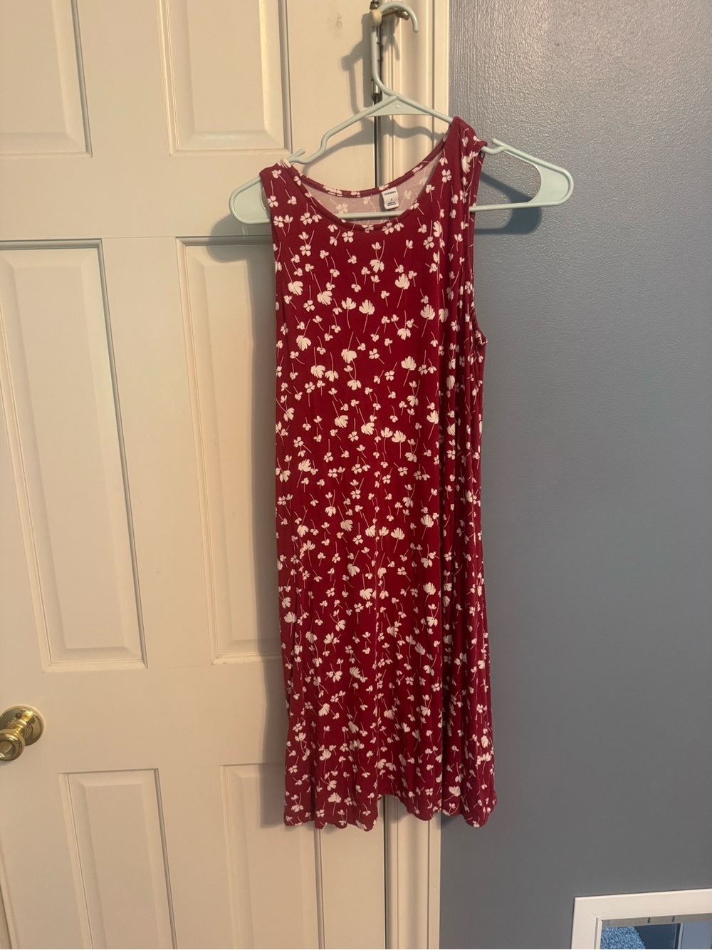Old Navy Red Floral Midi Dress size S